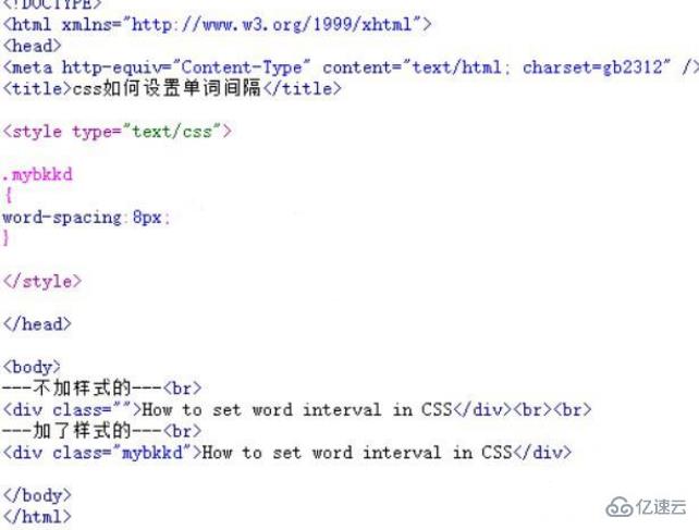 设置单词间距的CSS3样式怎么写