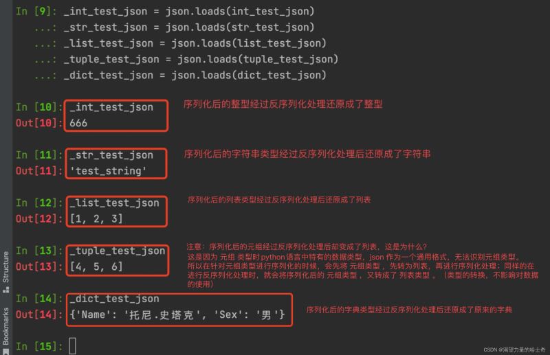 Python中序列化與反序列化的示例分析