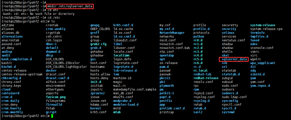 Linux系统通过Docker如何安装SQL Server数据库