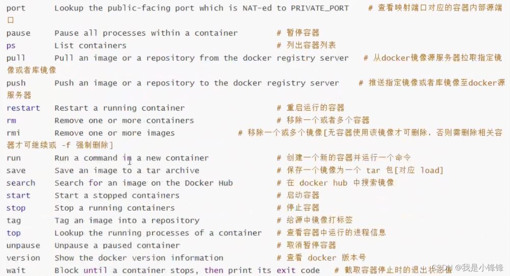 docker基本命令有哪些