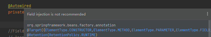 Spring和IDEA為什么都不推薦使用@Autowired注解