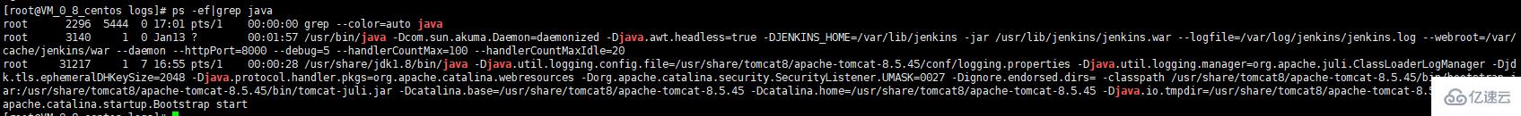 linux如何查看tomcat是否为运行状态