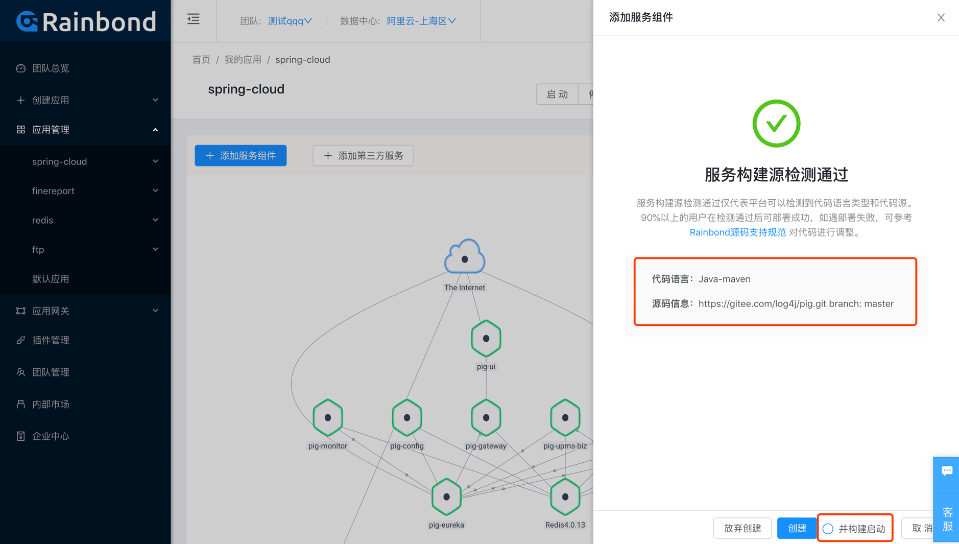 Rainbond云原生部署SpringCloud应用架构的方法