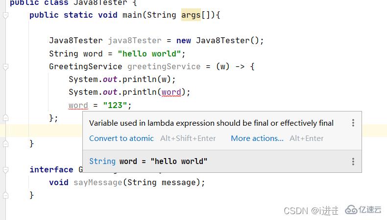 Java实例分析Lambda表达式