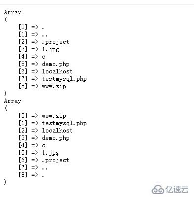 PHP怎么将目录读入数组  php 第4张