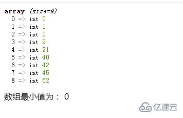 php如何求數(shù)組當(dāng)中的最小值