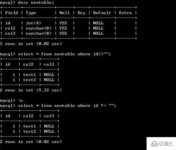 mysql如何查询不为空的字段