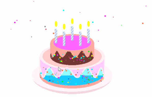 怎么用Python+Turtle绘制一个可爱的生日蛋糕