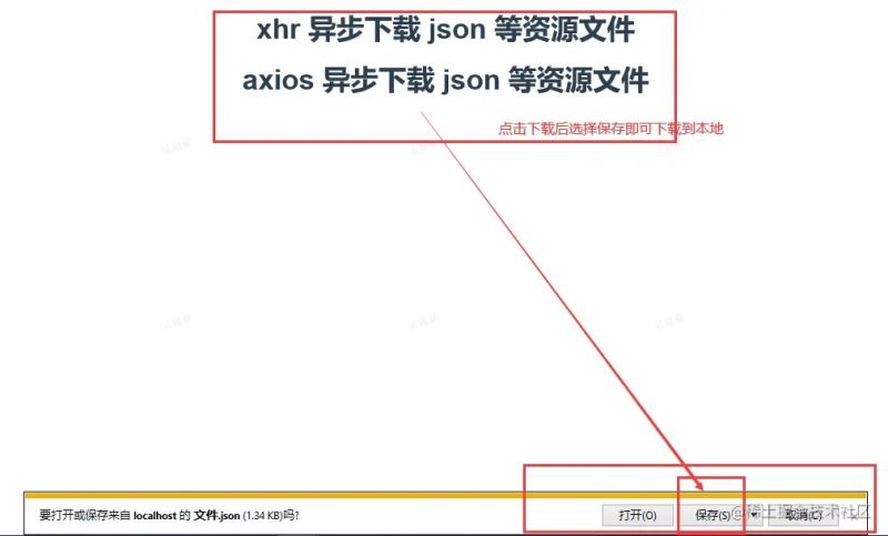 怎么根据后端返回的url下载json文件