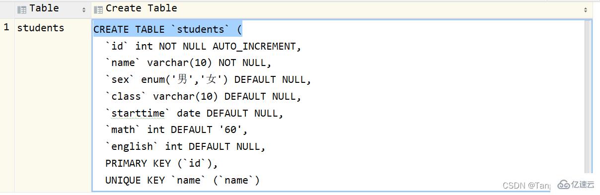 MySQL的DDL、DML及DQL基礎(chǔ)知識(shí)點(diǎn)有哪些