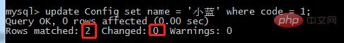 mysql中update语句返回的结果是什么  mysql 第1张
