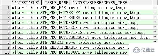 oracle如何转移表的表空间  oracle 第2张