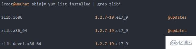 linux如何查看是否安装zlib