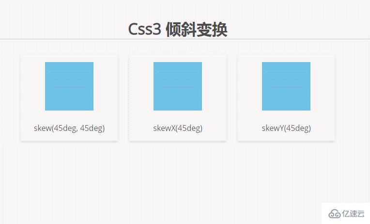 css3中倾斜的函数是哪个