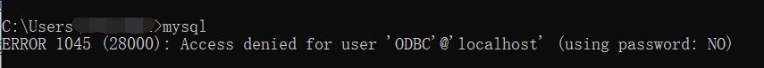 Mysql:ERROR 1045 (28000):Access denied for user ‘root‘@‘localhost‘ (using password: NO)如何解决