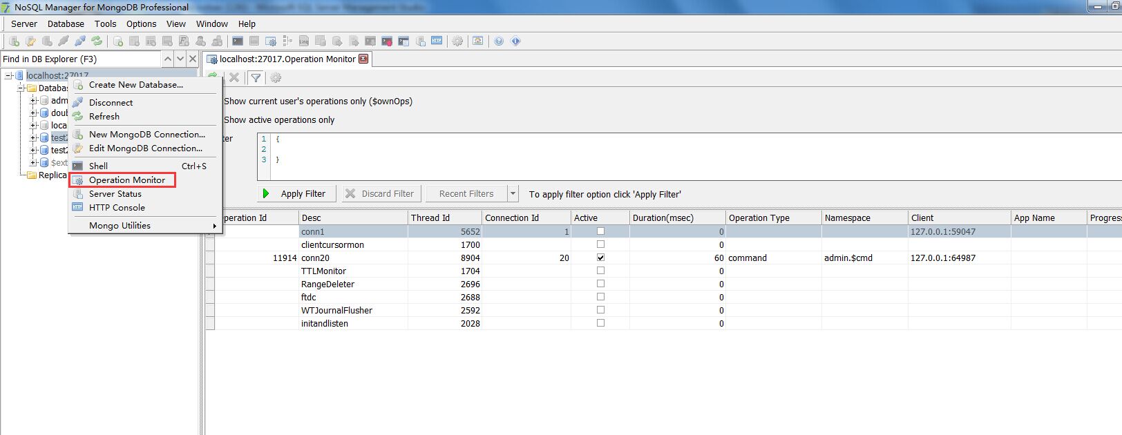 MongoDB客户端工具NoSQL Manager for MongoDB怎么使用