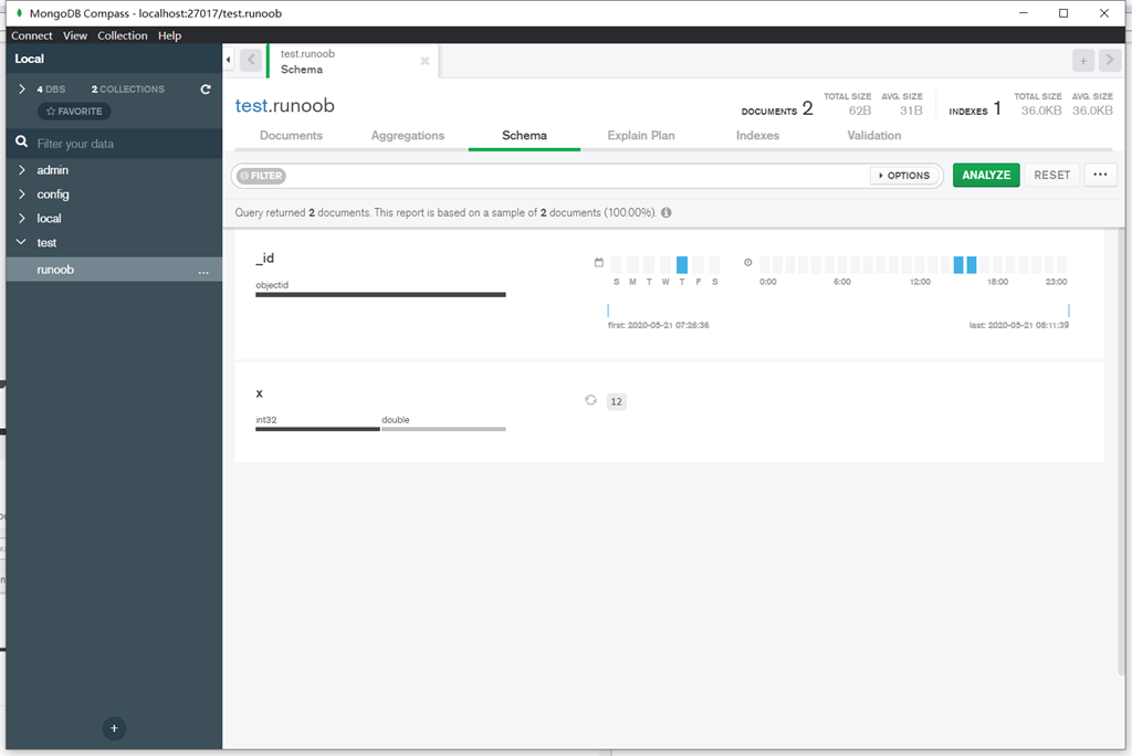 mongodb compass filter nested object