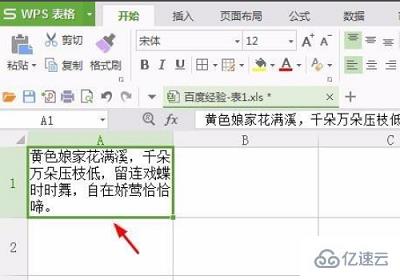 wps表格如何换行