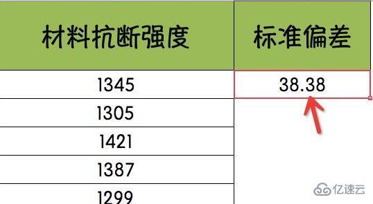 Excel的stdevp函数怎么使用