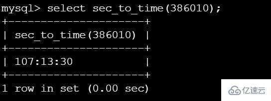 mysql如何将秒数转换成时分秒