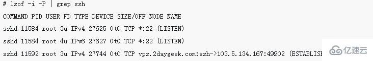 linux中查看进程端口命令是哪个