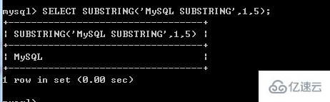 mysql substring()函數(shù)如何用