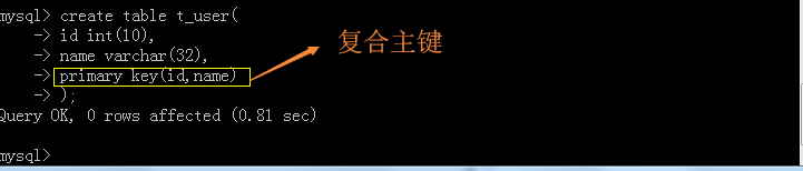 MySQL创建表时的条件有哪些