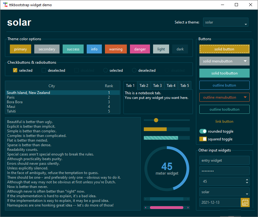 Python?GUI怎么利用tkinter皮膚ttkbootstrap實現(xiàn)好看的窗口