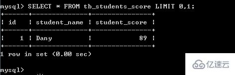 mysql如何查詢第一條數(shù)據(jù)