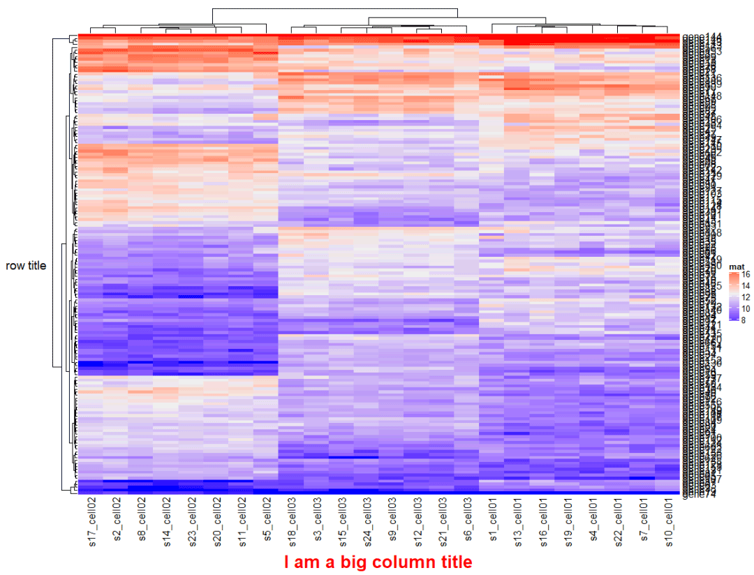 怎么使用ComplexHeatmap绘制单个热图