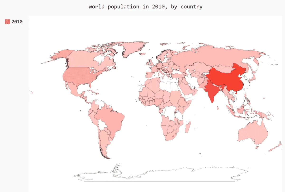 python怎么绘制世界人口地图