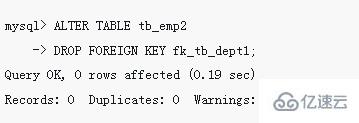 mysql如何删除外键关系