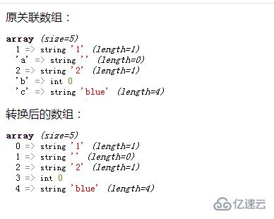 php如何将关联数组转为普通数组  php 第2张