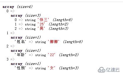 php中二维数组指的是什么