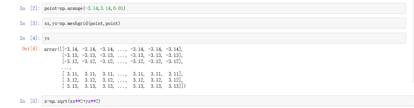 Python中的Numpy面向数组编程常见操作实例分析