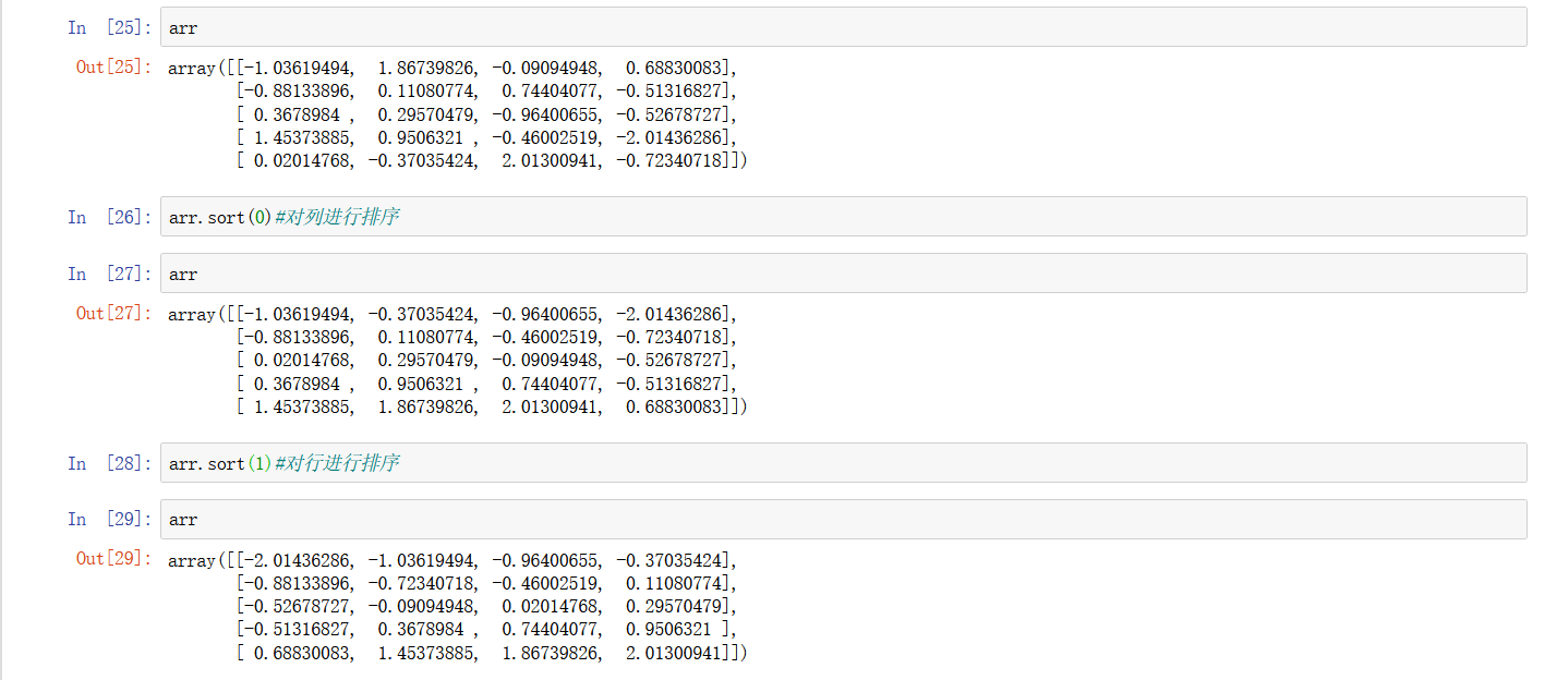 Python中的Numpy面向数组编程常见操作实例分析