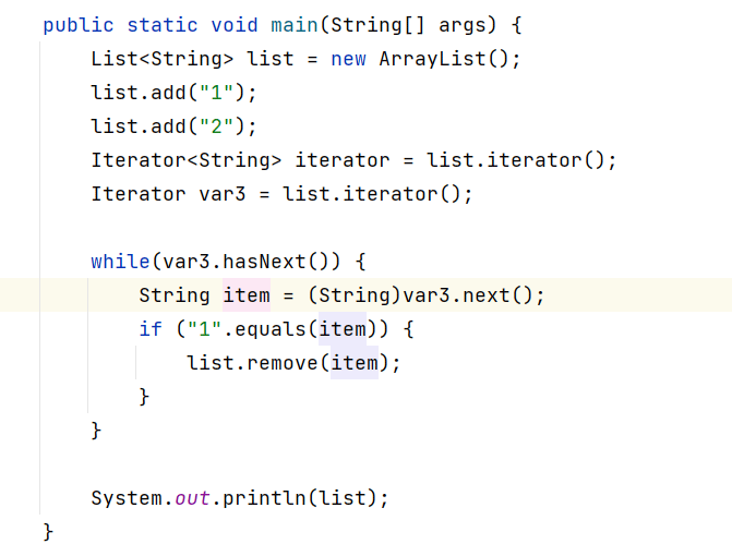 Java ArrayList遍历foreach与iterator时remove的区别是什么