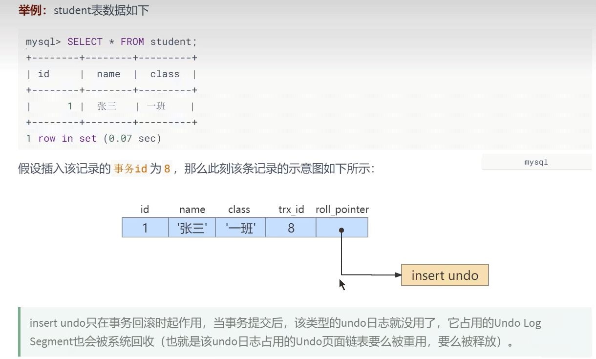 MySQL多版本并发控制MVCC实例分析