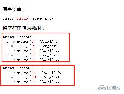 php中字符串可不可以转化成数组