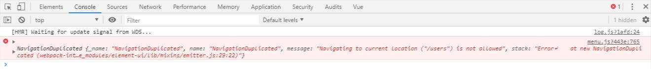 Vue router/Element重复点击导航路由报错如何解决
