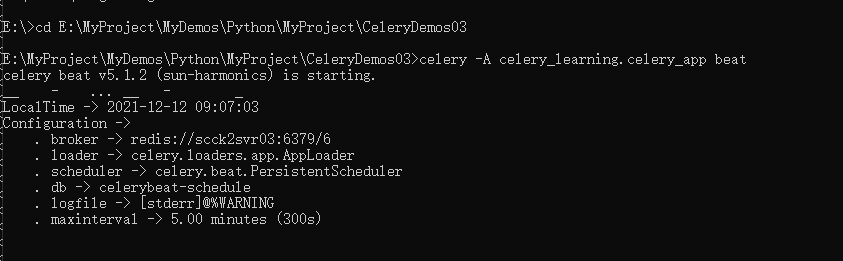 Python Celery定时任务实例分析