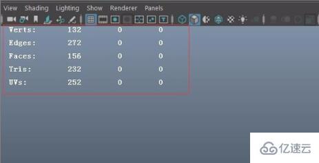 maya面數(shù)顯示的方法