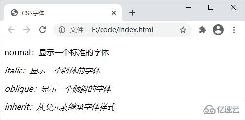 css常用font字体属性是什么