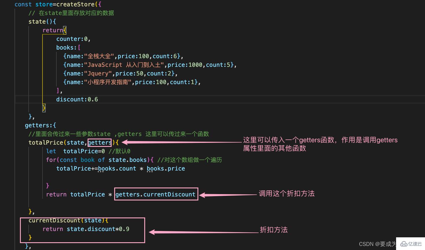 VUEX getters计算属性如何使用