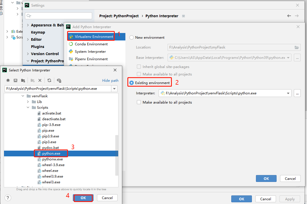 pycharm如何创建并使用虚拟环境  pycharm 第6张