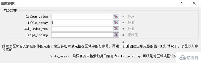 vlookup函数的四个参数含义是什么