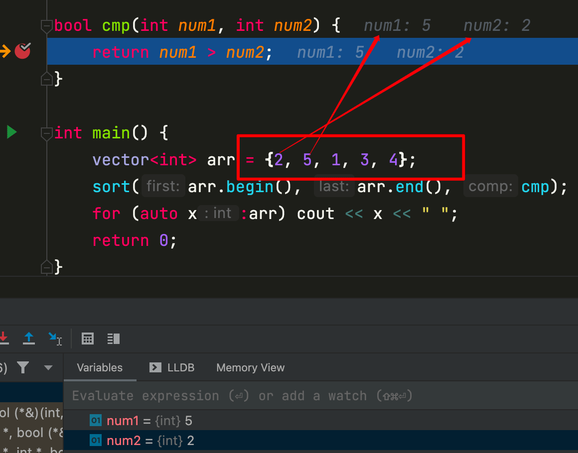 C++中Sort函数怎么调用