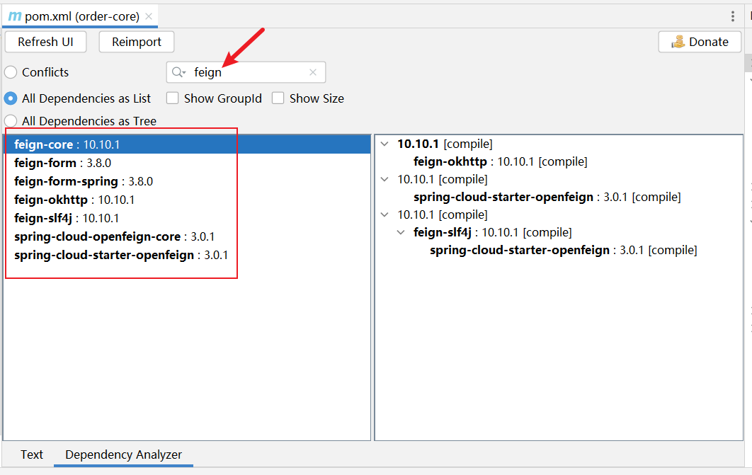 Intellij IDEA怎么根据maven依赖名查找它是哪个pom.xml引入的