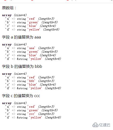 php数组如何遍历替换某一字段的值