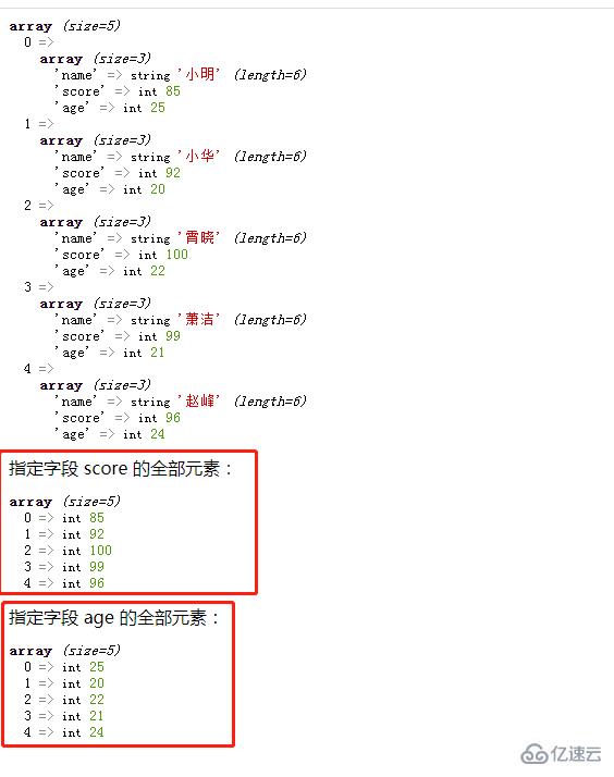 php二维数组中指定字段如何求和